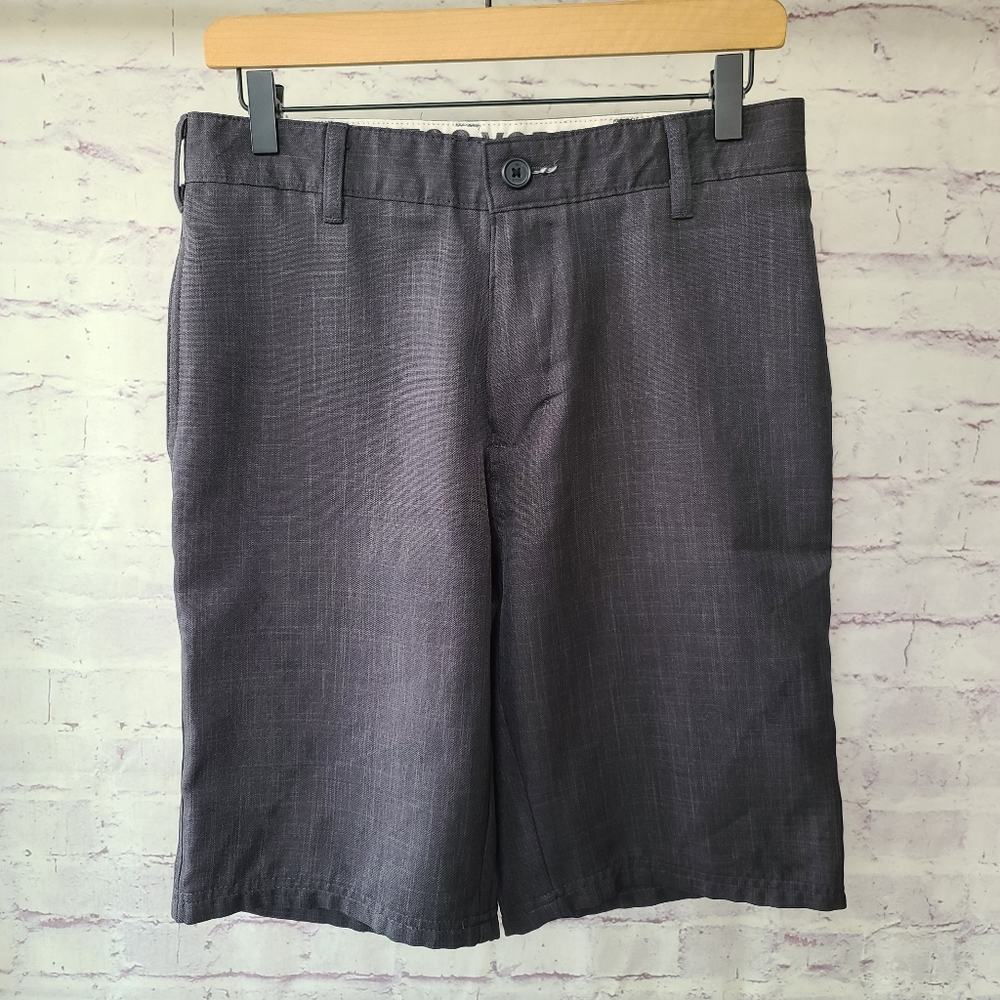 Zoo York Unbreakable Charcoal Grey Flat Front Shorts 30 Waist